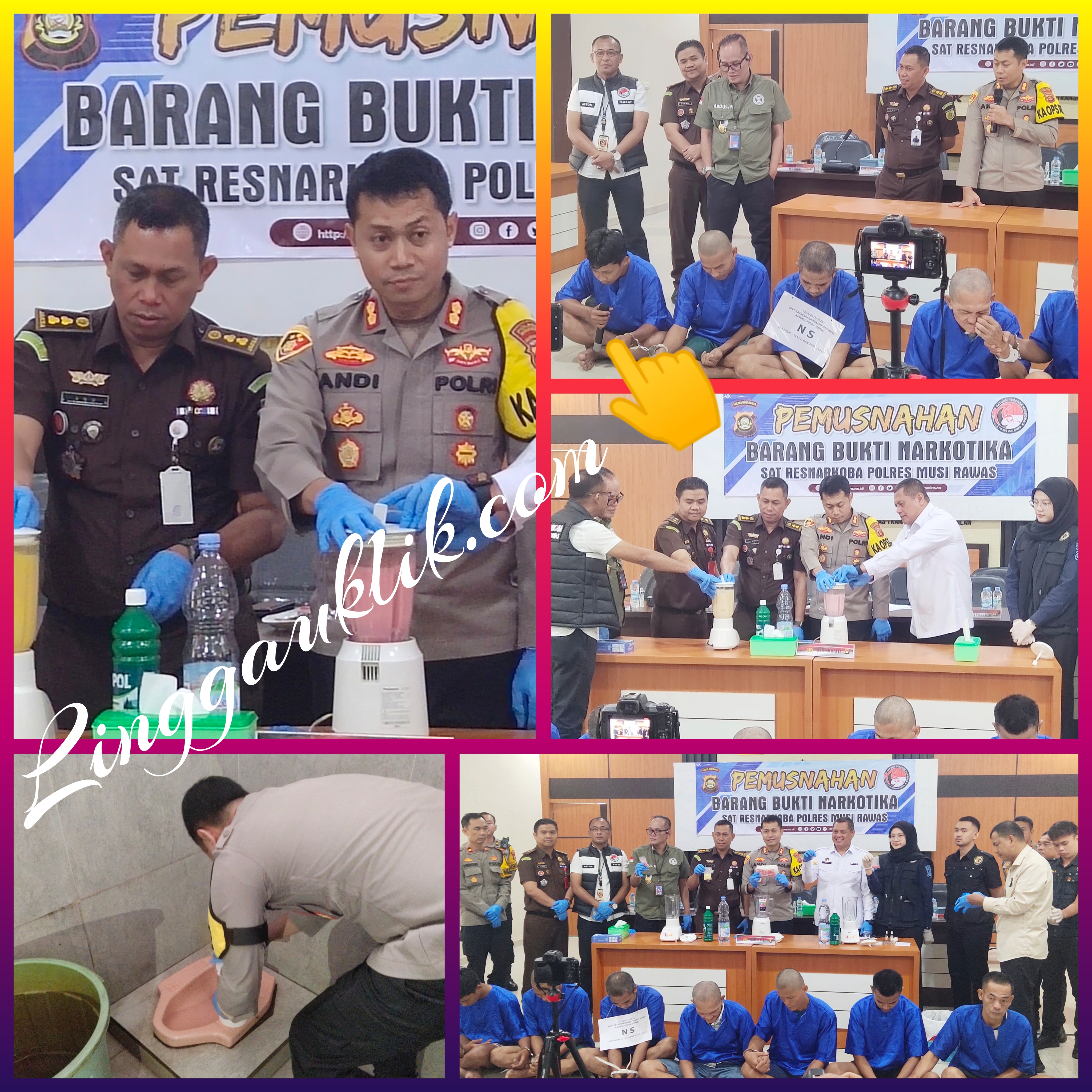 Awal Tahun 2025, Kapolres Musi Rawas Bersama Stakeholders Musnahkan Sabu 4,20 Gram dan Ekstasi 166 Butir