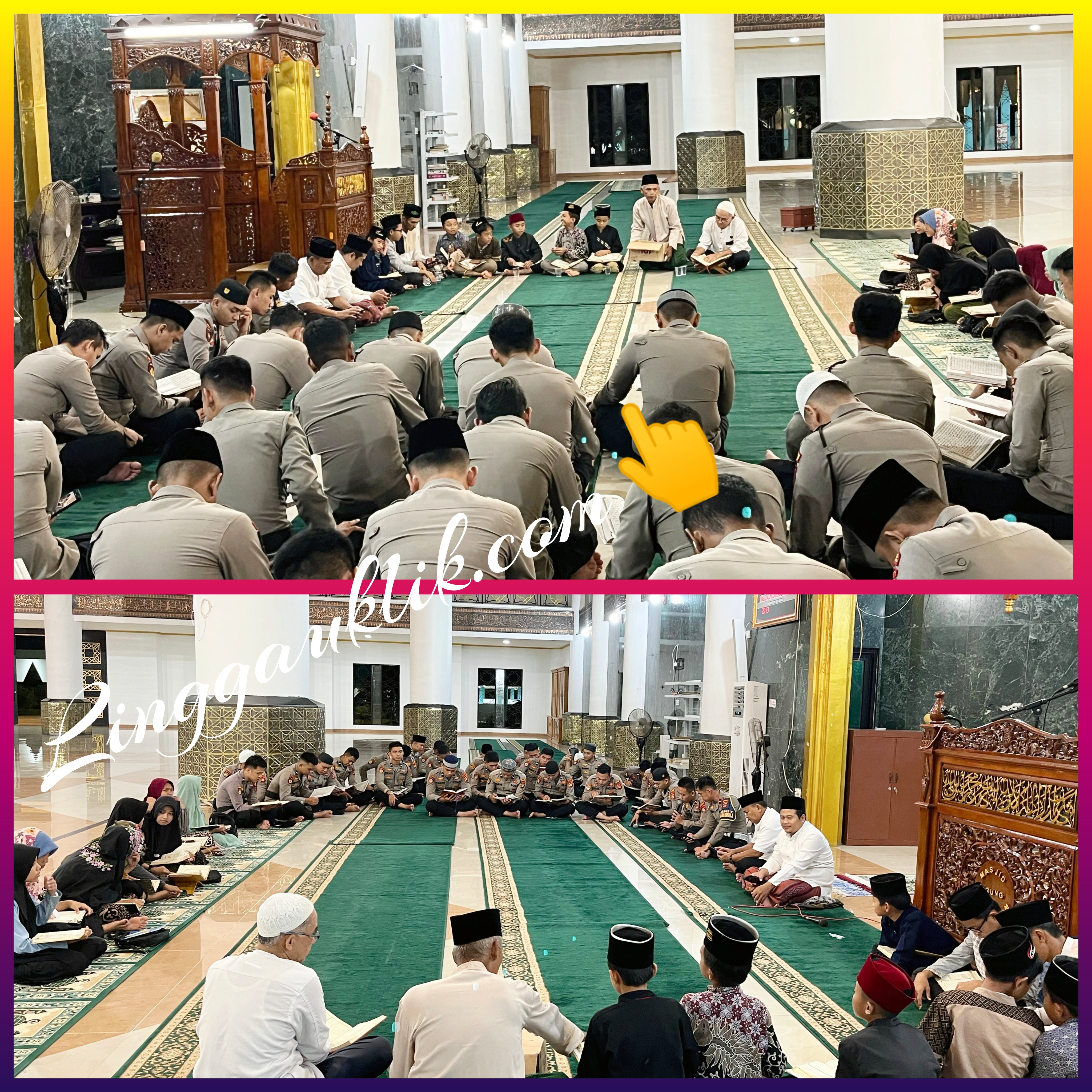 Tingkatkan Iman dan Taqwa di Bulan Ramadhan, Kapolres Musi Rawas Ajak Personel Salat Tarawih dan Tadarusan