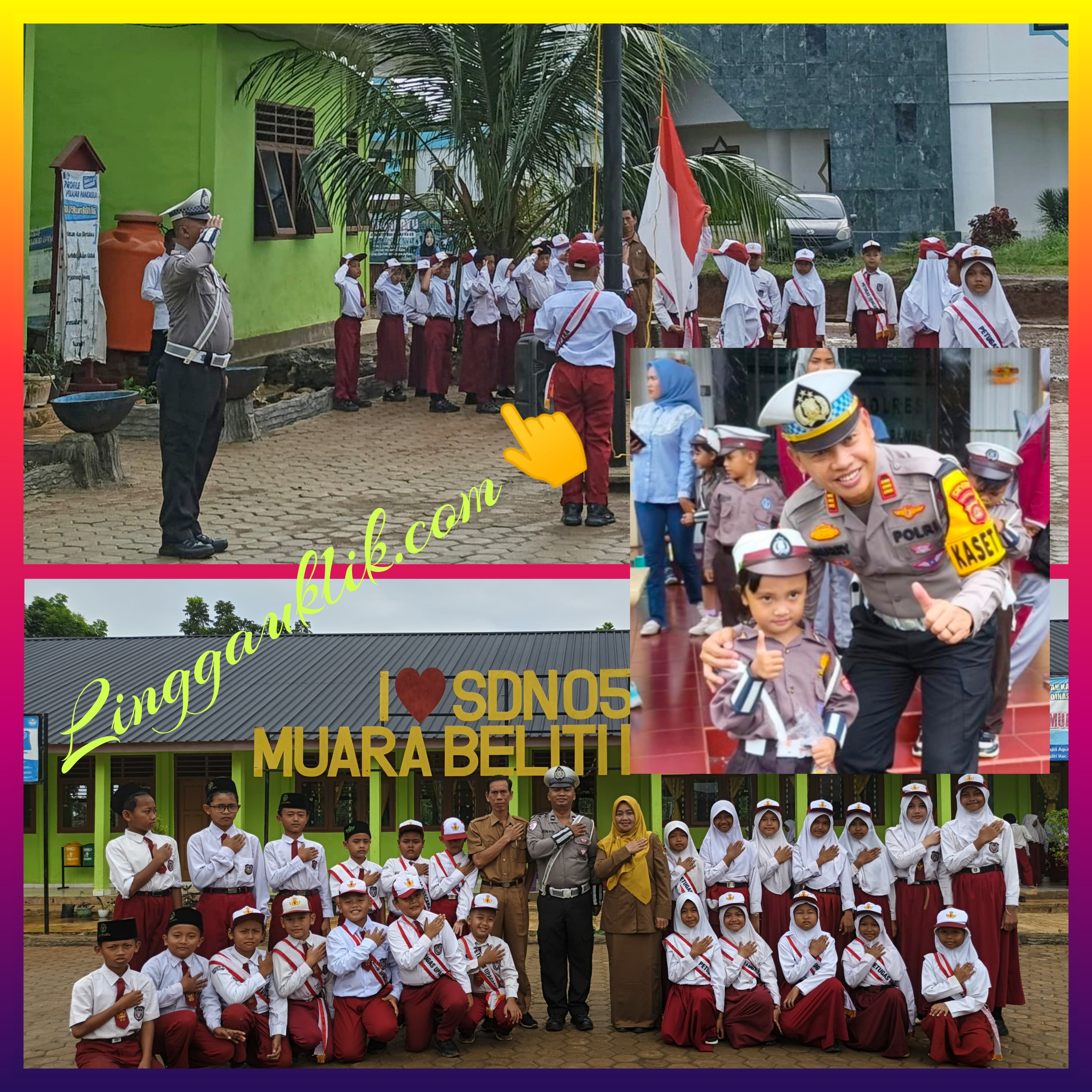 Edukasi Keselamatan Berlalulintas Sejak Dini, Satlantas Polres Musi Rawas Rutin Gelar “Police Goes to School” di SD Negeri Muara Beliti Plus