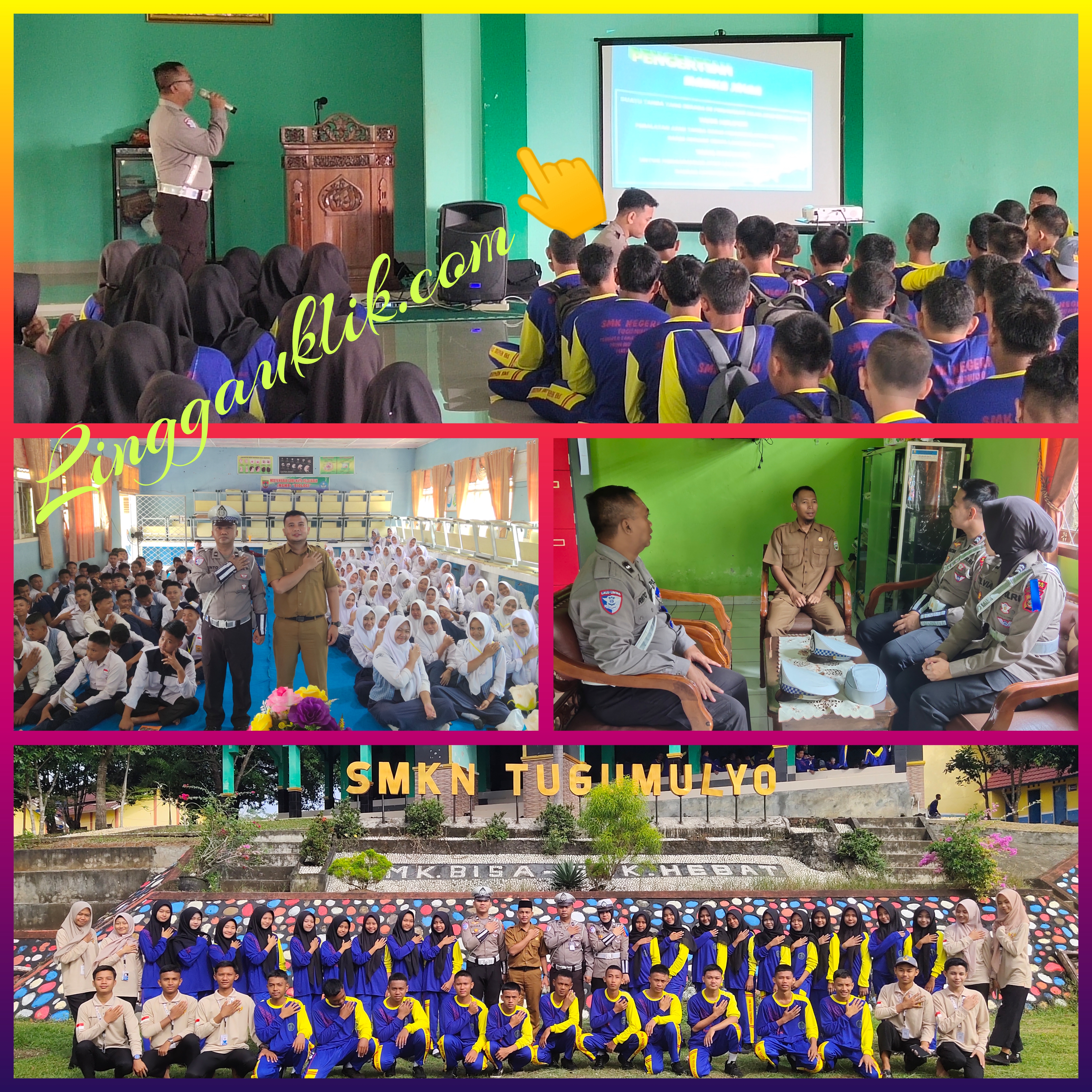 MPLS, Satlantas Polres Musi Rawas Berikan Edukasi Bertepatan Operasi Patuh Musi 2025 di Dua SMA
