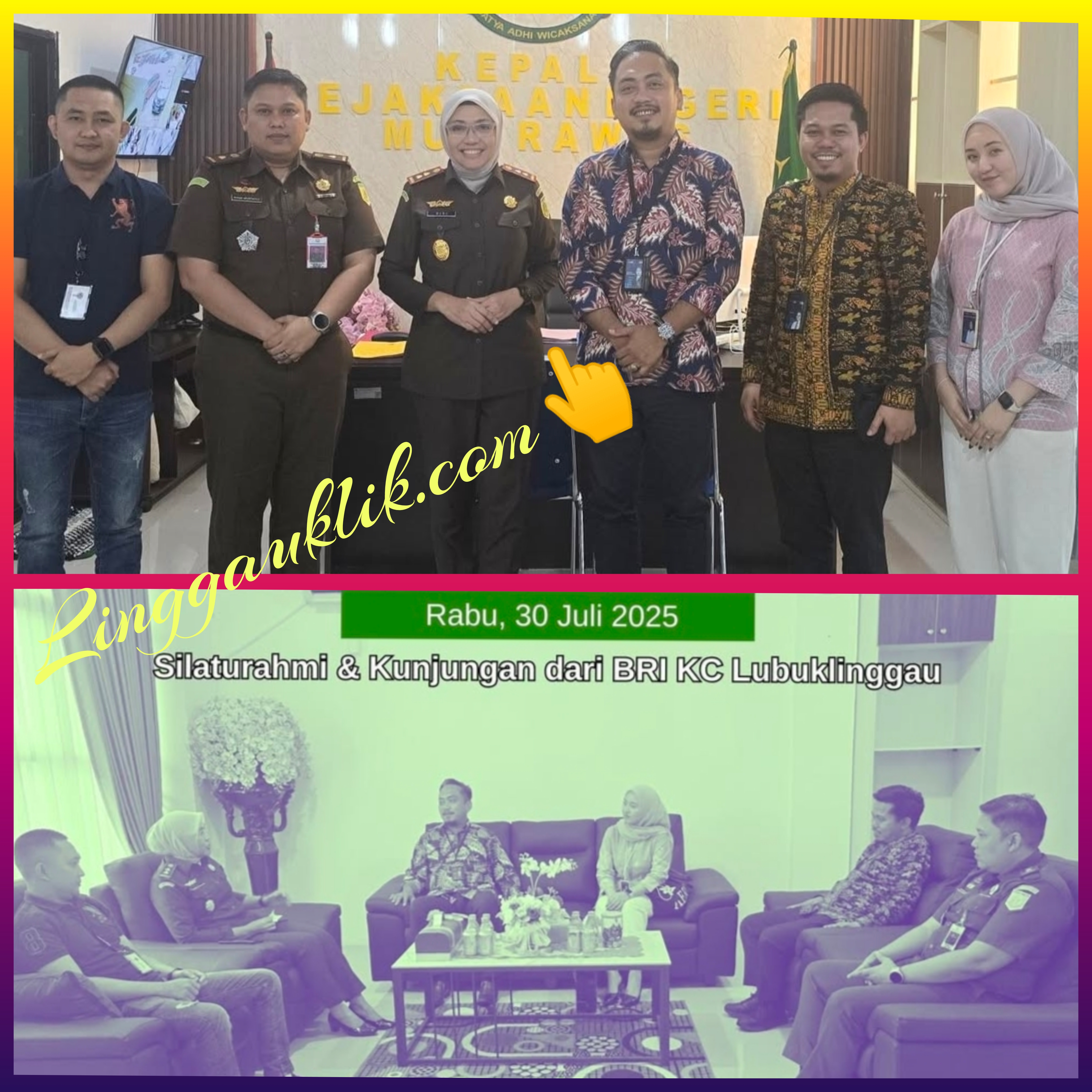 Tingkatkan Sinergitas, Kajari Musi Rawas Terima Kunker Direksi BRI KC Lubuklinggau