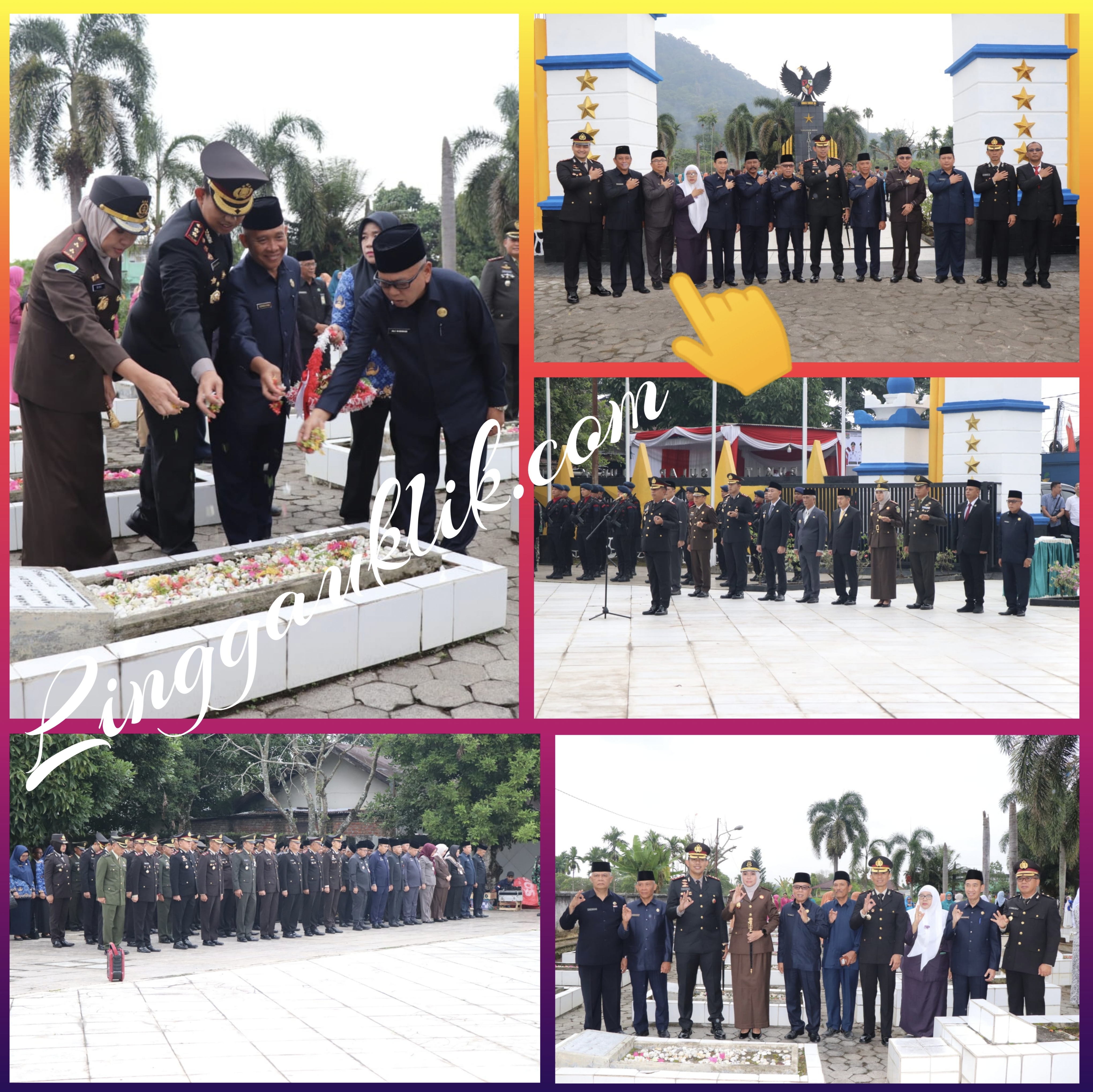 Tingkatkan Nilai Patriotisme dan Semangat Juang Pahlawan, Kapolres Musi Rawas Hadiri Upacara Tabur Bunga