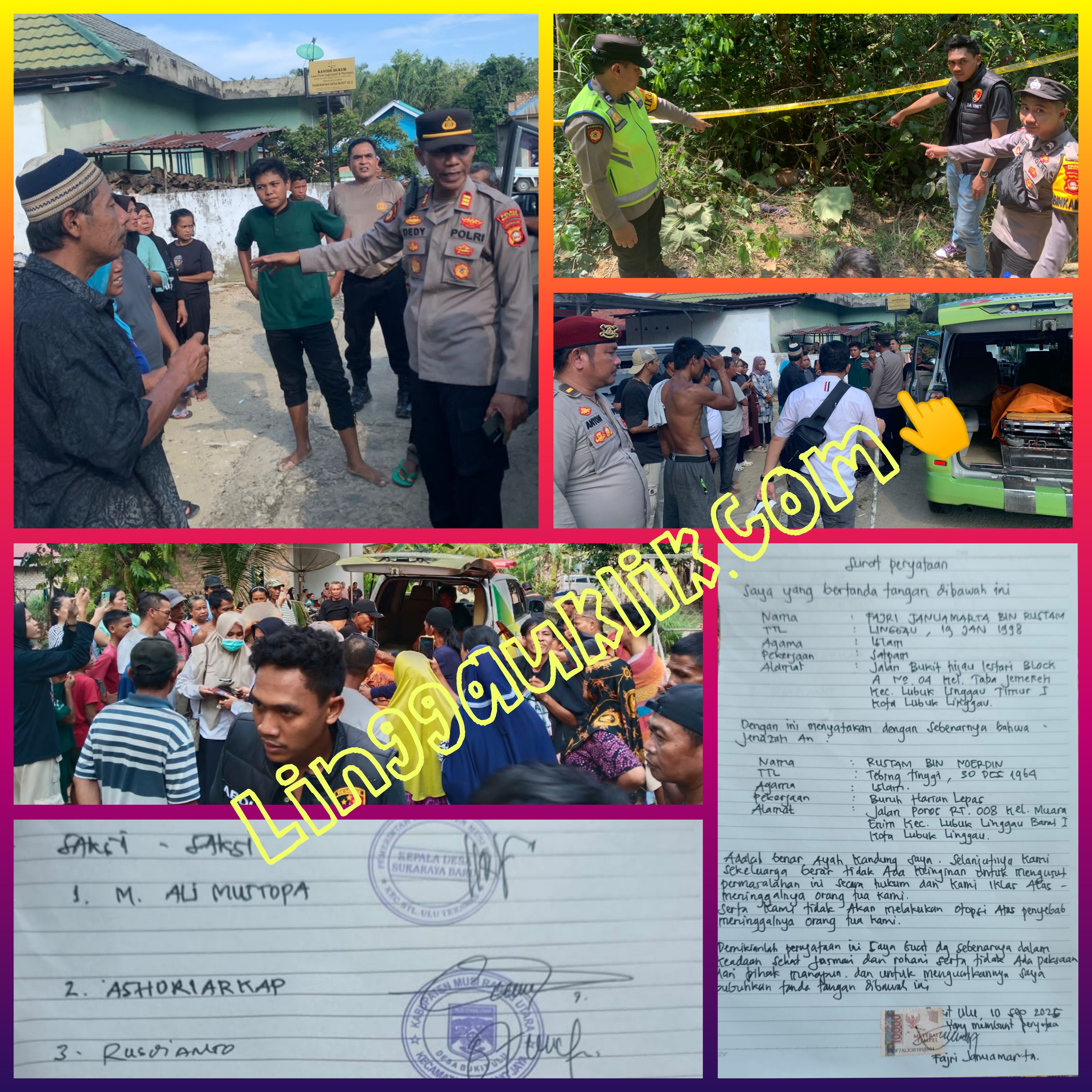Diduga Sakit, Polsek STL Ulu Terawas Polres Musi Rawas Bersama Tim Gabungan dan Unsur Pemdes Sigap Evakuasi Jenazah Rustam di Kebun Kopi