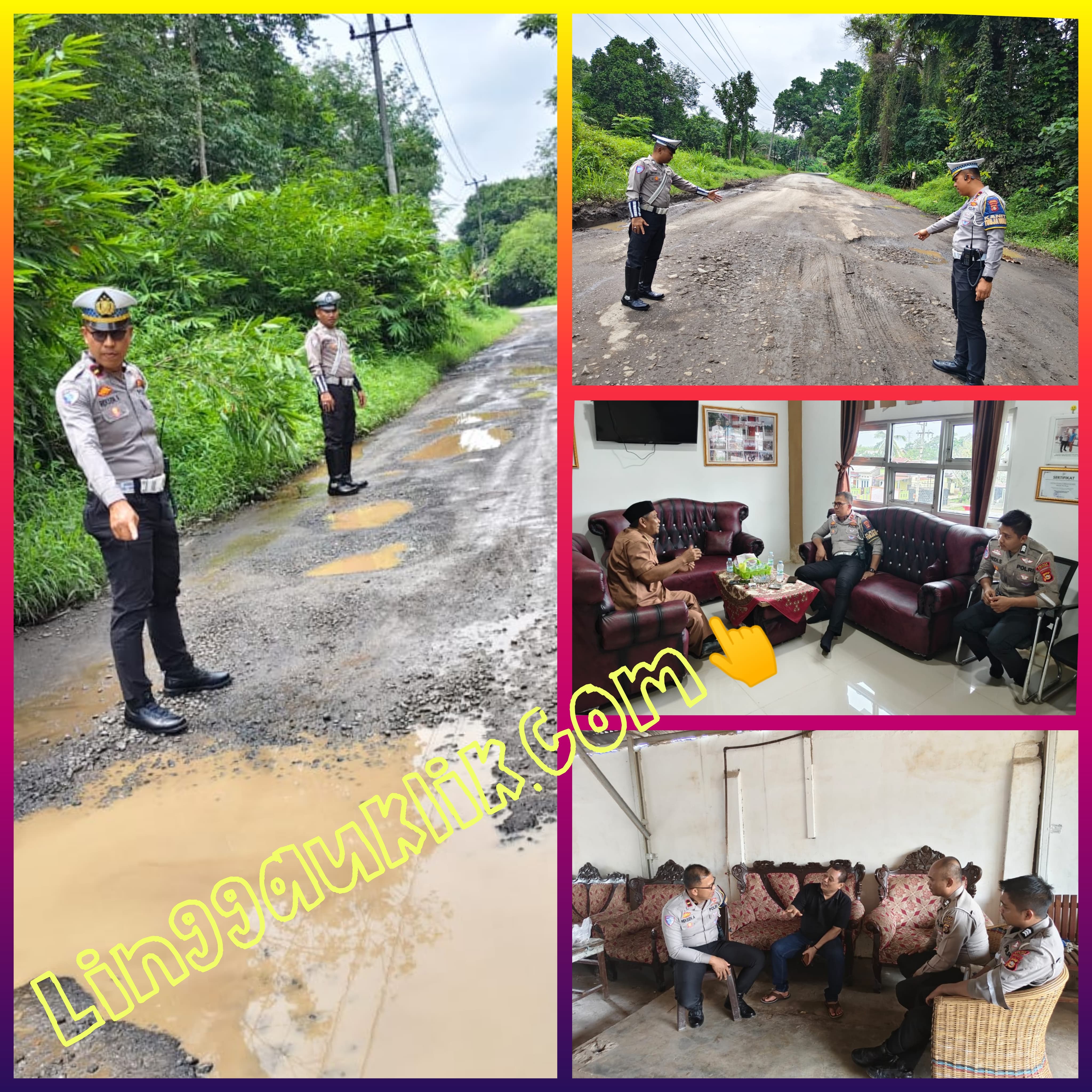Tingkatkan Kamseltibcar di Jalan Berlubang, Unit Turjawali Satlantas Polres Musi Rawas Luncurkan Program “Dulur Patroli”